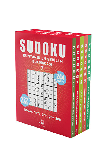 Olimpos Yayınları Sudoku Dünyanın En Sevilen Bulmacası 5 Kitap Set (6-7-8-9-10)
