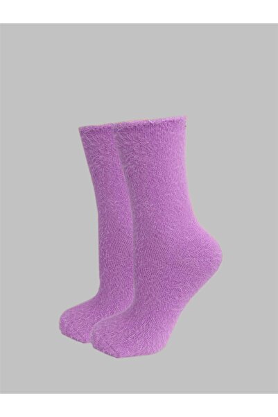 OBJE Women's Purple Bearded Long Socks