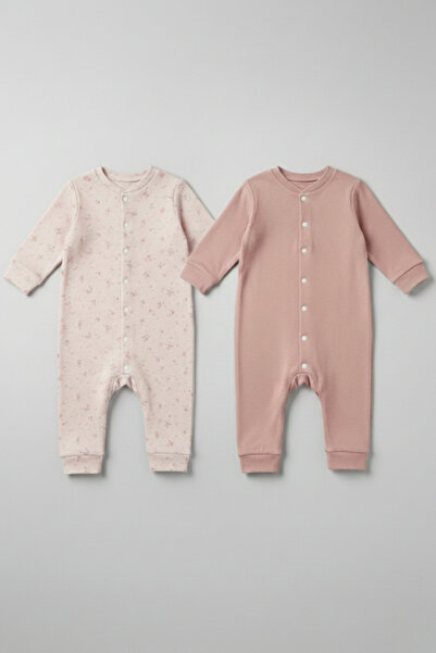 lilico %100 Pamuk Kız Bebek Tulumu Çıtçıtlı Rahat Kalıp Yenidoğan Günlük