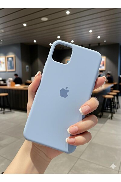 TECNOTREND iPhone 11 PRO Max Uyumlu LOGOLU KADİFE Silikon Kılıfı