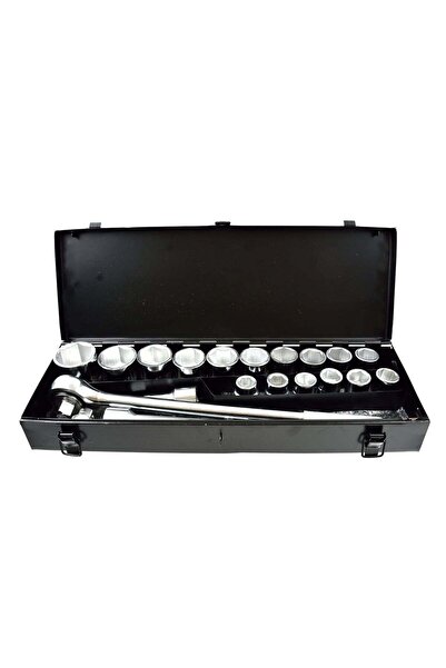 GEKO TRUSA TUBULARE HEXAGONALE 3/4'' CU CLICHET 19-50MM 21 PIESE IN CUTIE MET...