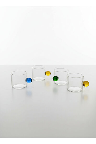 FARALYAHOME Espresso Cup Turkish Coffee Cup Set of 4 95 ml