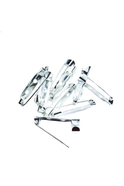 OEM Set of Brooch Pins 3cm (50pcs) - Silver