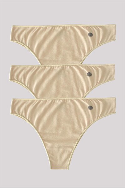 OBJE Women's Ten 3-Pack Brazilian Panties