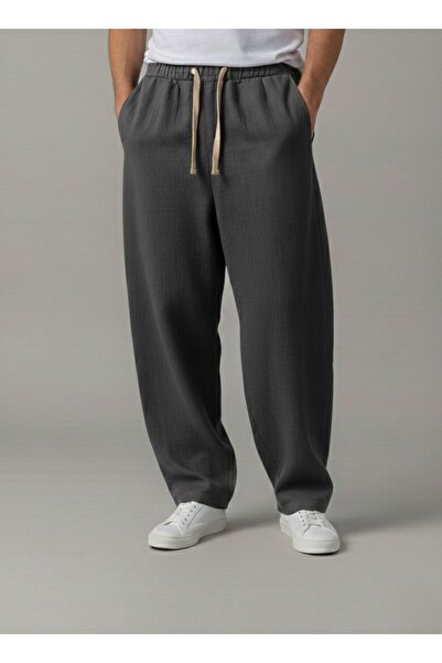 Wekame Ανδρικό παντελόνι Jogger Baggy Fit με ελαστική μέση, 100% αυθεντικό ακ...