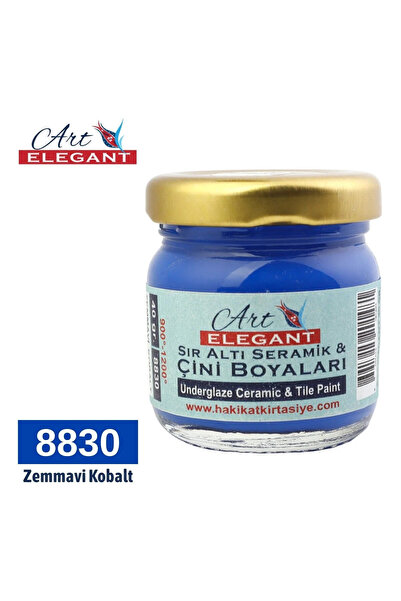Art Tone Art Elegant Seramik ve Çini Boya 40gr 8830 Zem Mavi Kobalt
