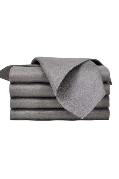 RABY Set of 5 Magic Cloths, GOGOU®, Microfiber, 30x30 cm, Gray