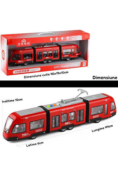 OEM Electric toy tram, 4 buttons for controlling lights and sound, manual doo...