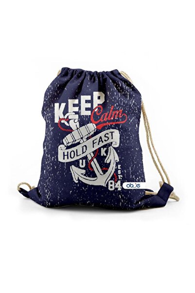 OBJE Zipperless Anchor Patterned Bag