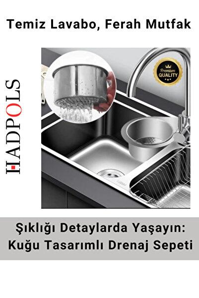 HadPols #LavaboSüzgeci Kuğu Tasarım Paslanmaz Çelik Korozyon Karşıtı Tıkanma ...