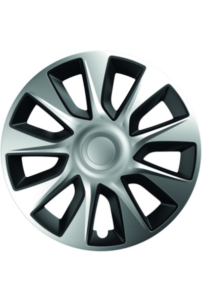 Xenon Bright Set of wheel covers 17` silver&black stratos 4pcs