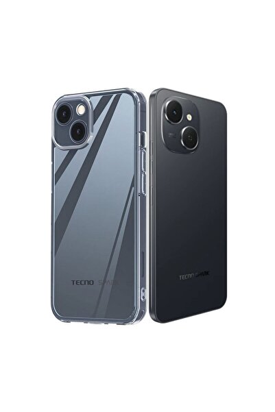 HANPORIUM غطاء سيليكون متوافق مع هاتف تكنو سبارك 40C KM4n - غطاء مرن بلون الب...