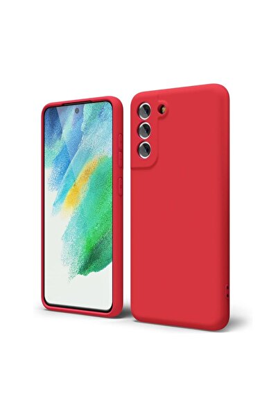 HANPORIUM حافظة سيليكون متوافقة مع هاتف سامسونج جالاكسي S21 FE - غطاء مرن بلو...