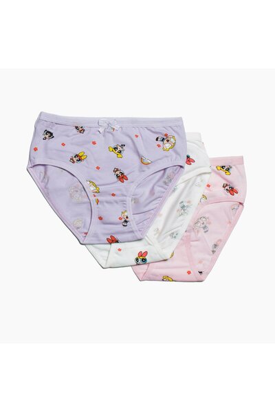 OBJE Kız Çocuk Powerpuff Girls Desen 3'lü Slip