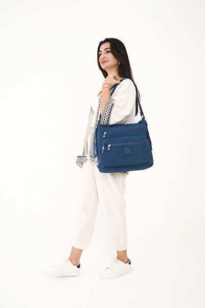 Sanmorris 3050 Women's 7-Compartment Crinkle Fabric Water-Resistant Shoulder ...