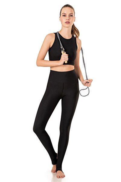 OBJE Women's Black Yoga Sports Leggings
