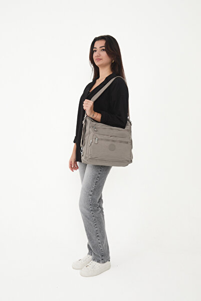 Sanmorris 3050 Women's 7-Compartment Crinkle Fabric Water-Resistant Shoulder ...