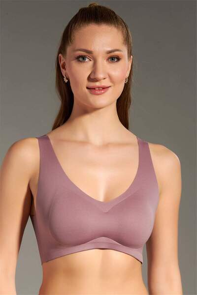 OBJE Women's Dusty Rose Sport Ghost Bra