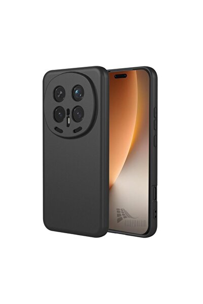 HANPORIUM Honor Magic 8 Pro Uyumlu Silikon Kılıf - Pastel Renk Tonu Kamera Korumalı Esnek Kapak - Siyah