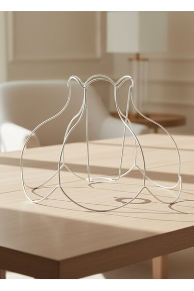 Dekovien Curved Pear Model Lampshade Wire Galvanized 30cm