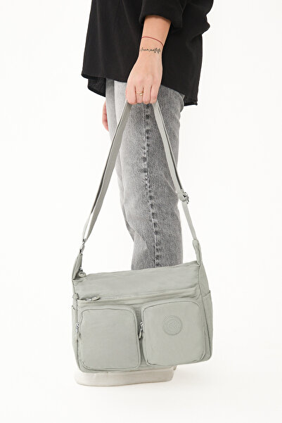 Sanmorris 3054 Жіноча водостійка сумка з багатокімнатною криволінійною тканин...