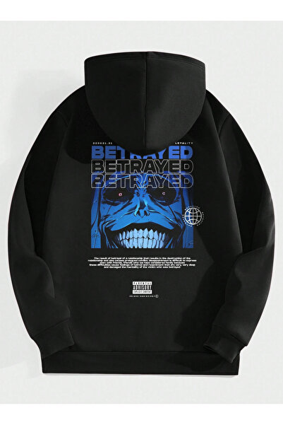 Marco Fresco Μαύρο φούτερ με στάμπα στην πλάτη, τσέπες και εσωτερική επένδυση...