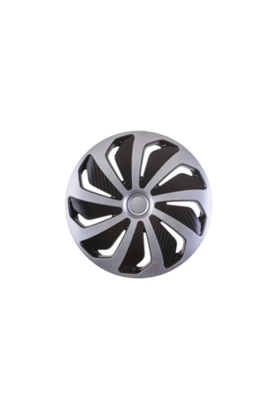 Xenon Bright Wheel cover set 15` wind silver&black 4pcs