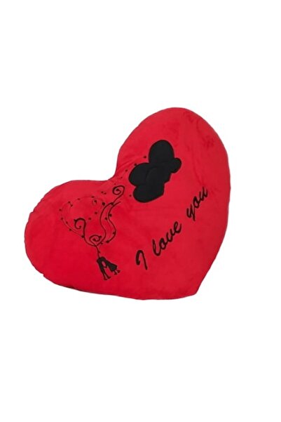 OEM Heart Shaped Plush Pillow for Lovers, 28x26cm