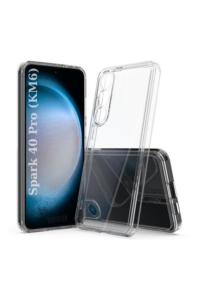 HANPORIUM Tecno Spark 40 Pro Km6 Compatible Silicone Case - Pastel Tone Flexi...