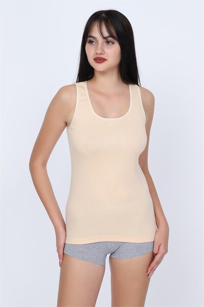 OBJE Women's Skin Ribbed Wide Strap Tank Top