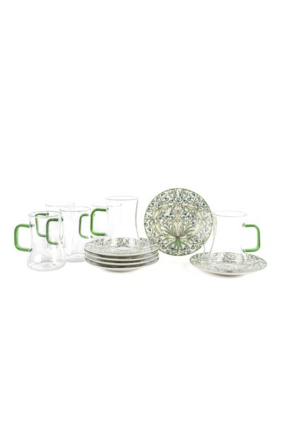 Mikasa Moor Lunaria Tea Cup Set for 6 People