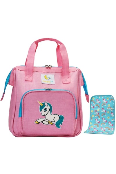 HappyVk Set geantă și saltea de schimbat accesorii pentru păpuși - - Model Un...