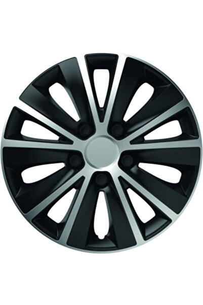 Xenon Bright Set of 16` silver&black quick wheel covers 4 pcs