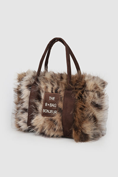 La La'Graccio Paris Geantă de mână și geantă de tip crossbody din pluș pentru...