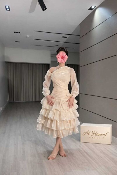 Al-Hanouf Fashion Elegant crinkle dress
