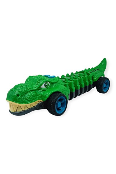 doremodam Crocodile Car - 32 cm with Automatic Movement, Sound and Light - Gr...