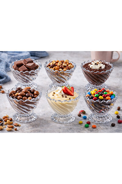 Eylül's Home 6'lı Ayaklı Lokumluk, Dondurmalık, Kahve Yanı,Sunumluk