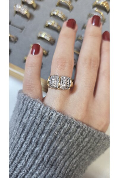 ARTEMİSİA خاتم نسائي بتصميم فاخر ومضيء بلونين قابل للتعديل بدون رقم