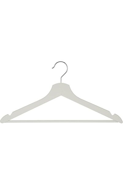 HAPPENS 1 Adet Ahşap Görünümlü Plastik A Kalite Askı Pantolon Gömlek Askı