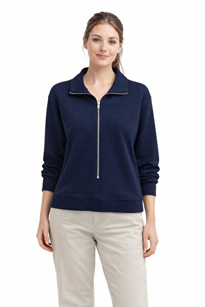 BEBUY sweatshirt yarım fermuarlı