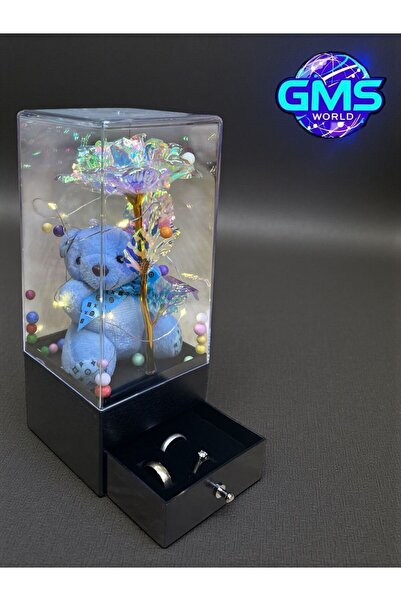 EVASAN IŞIKLI ÇEKMECELİ AŞK KUTUSU 9 CM*22 CM (YÜZÜK ORGANİZERLİ)