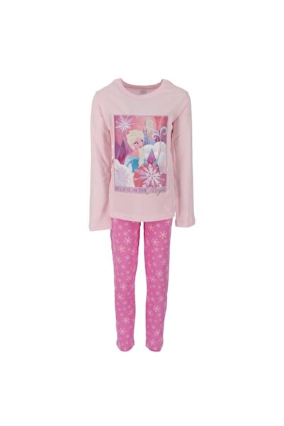 Frozen - Long Sleeve Cotton Pajama, 2 Pieces Pink 134-140 cm