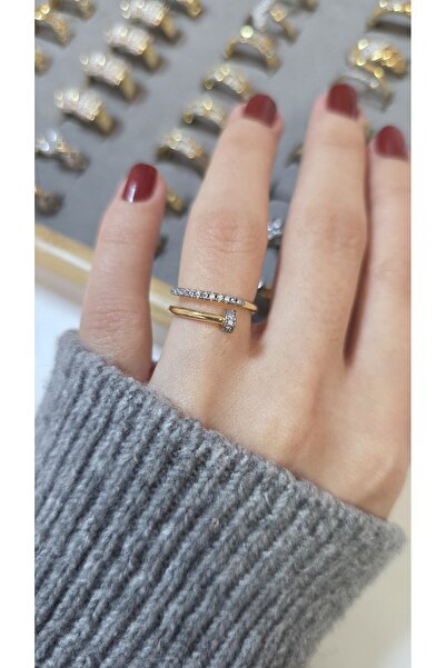 ARTEMİSİA خاتم نسائي بتصميم فاخر ومضيء بلونين قابل للتعديل بدون رقم