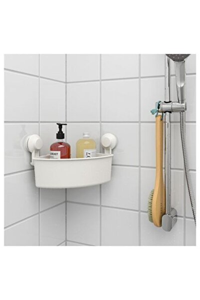 IKEA Duş Sepeti Üçgen Model Banyo Raf Vantuzlu Sepet