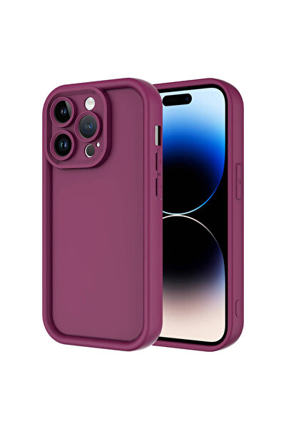 Subutu iPhone 14 Pro Case Camera Protected Nxxa Pineapple Cover - Plum