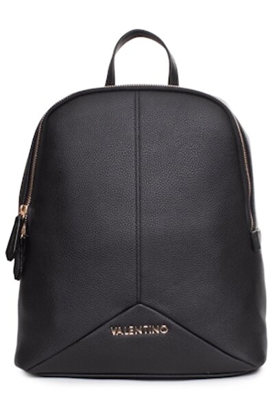 Valentino Women's Backpack, Metallic Logo, Leather