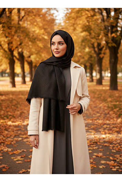 LadyCoco Summer Breeze Self-F Patterned Crepe Shawl