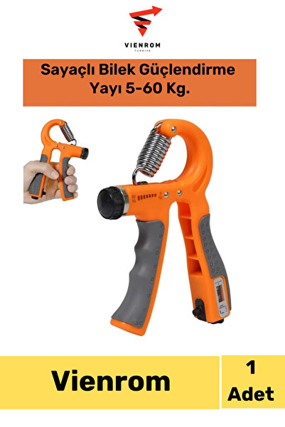 Vienrom #ElYayı Bilek Güçlendirme Yayı 5-60 Kg. Kas Yapma Ayarlı Damar Sayaçl...