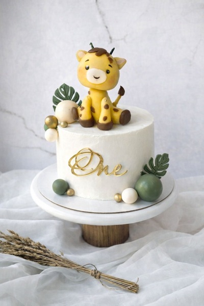 Jeton Pasta Zürafa yenilebilir şeker hamuru pasta süsü doğum günü