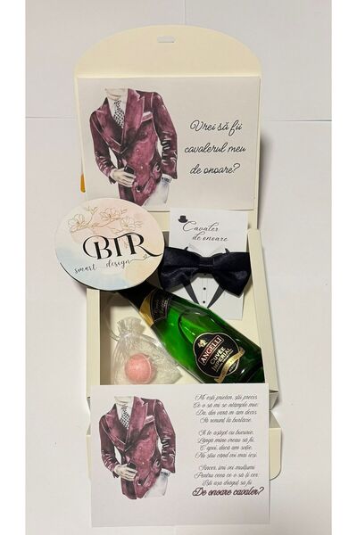 OEM Gift box "Will you be my best man?" BURGUNDY (burgundy)
